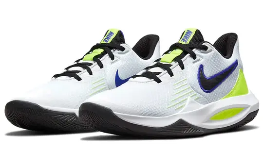 Giày Nike Precision 5 'White Barely Volt' CW3403-100 - Ảnh 6