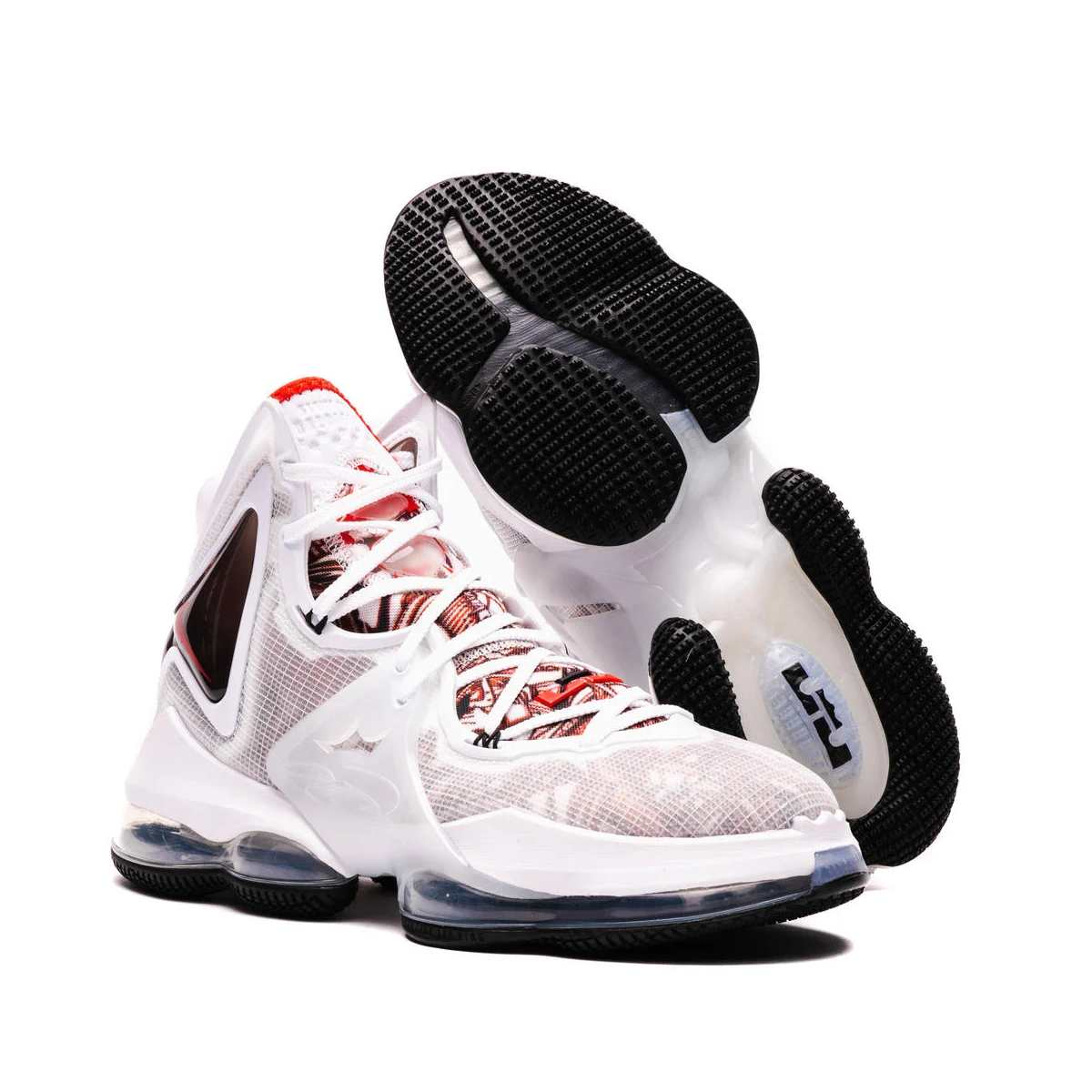 Giày Nike LeBron 19 Para Hombre 'White Red' CZ0203-101 - Ảnh 5