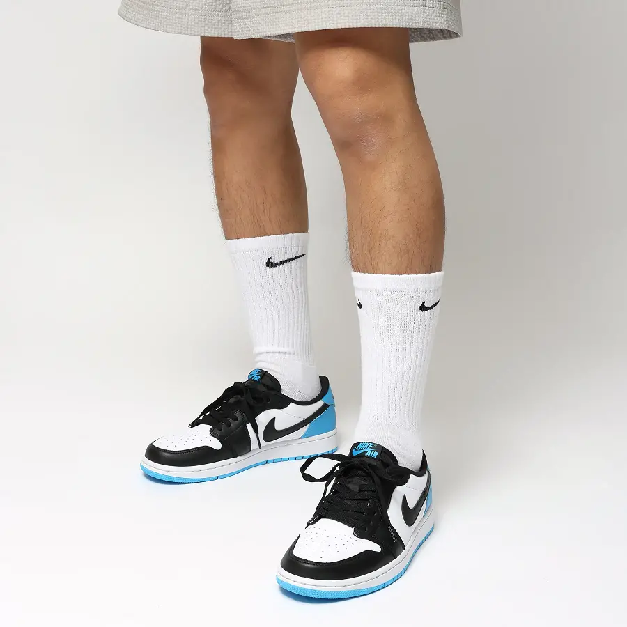 Giày Nike Air Jordan 1 Low 'Black Dark Powder Blue' CZ0775-104 - Ảnh 4