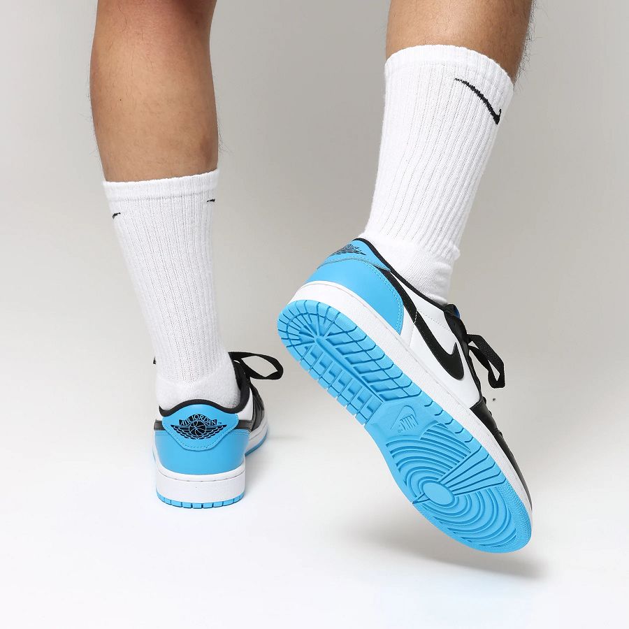 Giày Nike Air Jordan 1 Low 'Black Dark Powder Blue' CZ0775-104 - Ảnh 5