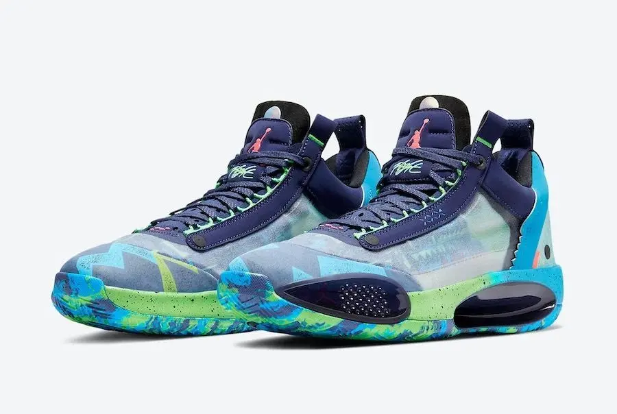 Giày Nike Air Jordan 34 Low 'EYBL' CZ7747-500 - Ảnh 3