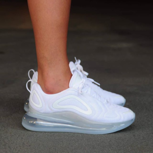Alternative view of Giày Nike Air Max 720 GS 'Triple White' AQ3196-100