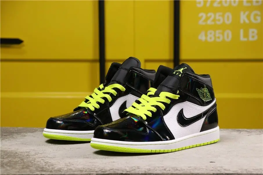 Giày Nike Jordan 1 Mid Black Cyber 'Mystic Green' BQ6931-003 - Ảnh 7