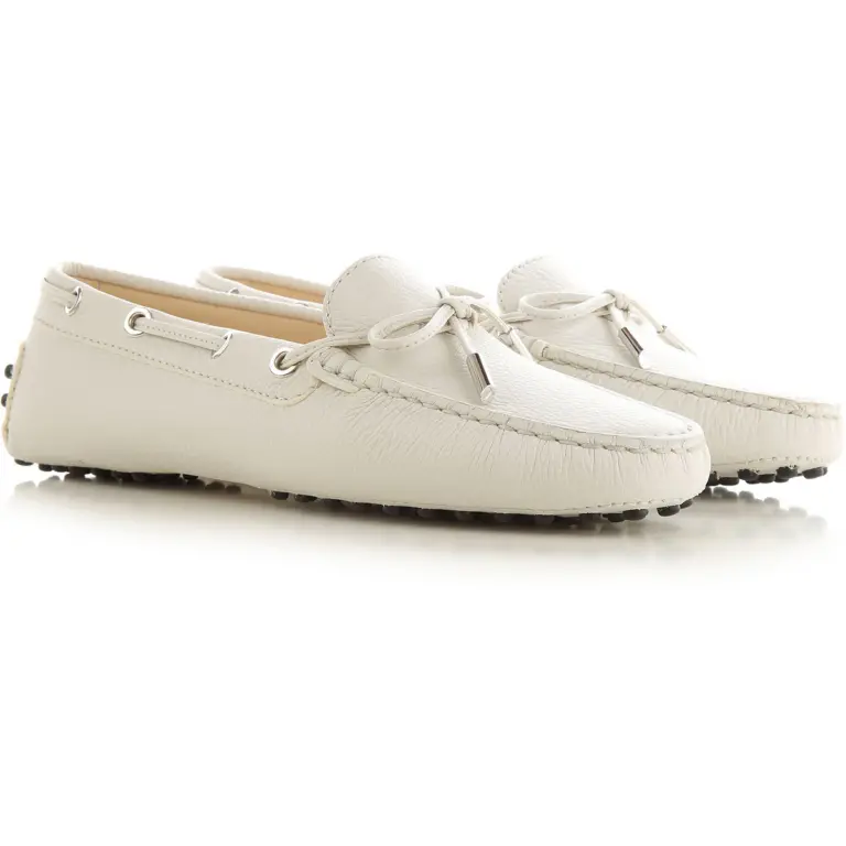 Alternative view of Giày Tod’s Woman Gommino Driving Shoes in White Leather XXW0FW050305J19999