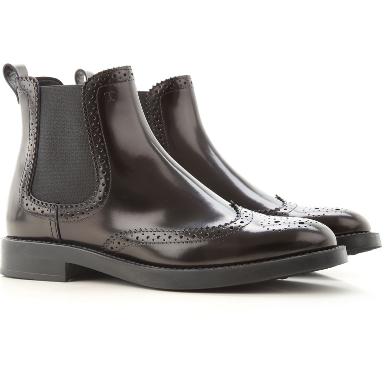 Giày Tod’s Black Ankle Boots in Leather XXW60C0DE30AKT35B999 - Ảnh 3