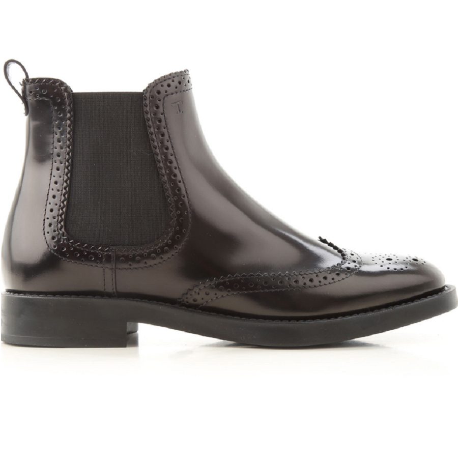 Giày Tod’s Black Ankle Boots in Leather XXW60C0DE30AKT35B999