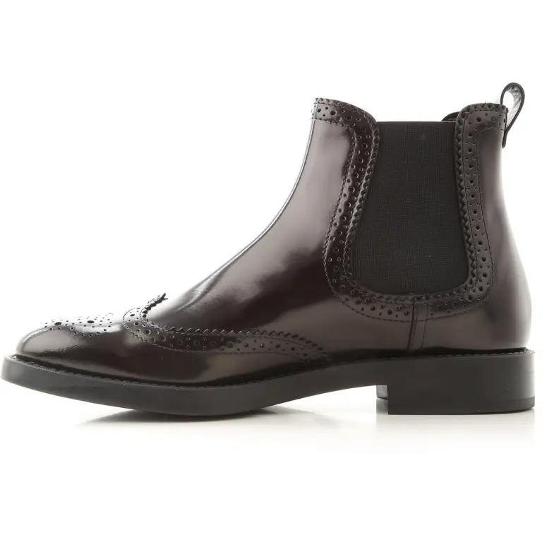 Giày Tod’s Black Ankle Boots in Leather XXW60C0DE30AKT35B999 - Ảnh 4