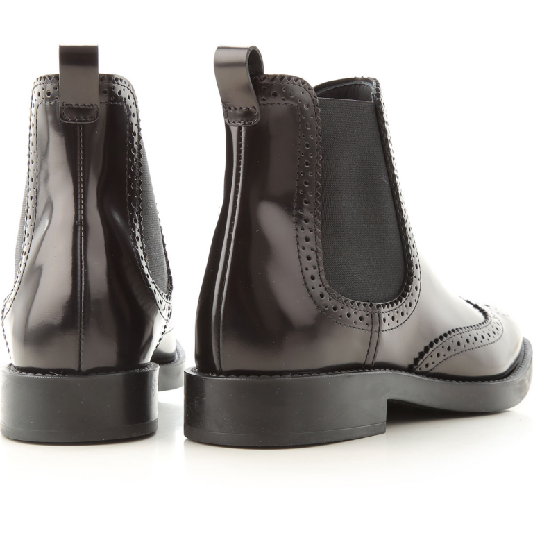 Giày Tod’s Black Ankle Boots in Leather XXW60C0DE30AKT35B999 - Ảnh 2