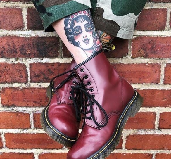 Giày Dr. Martens 1460 Smooth Boot 'Cherry Red' 10072600 - Ảnh 2