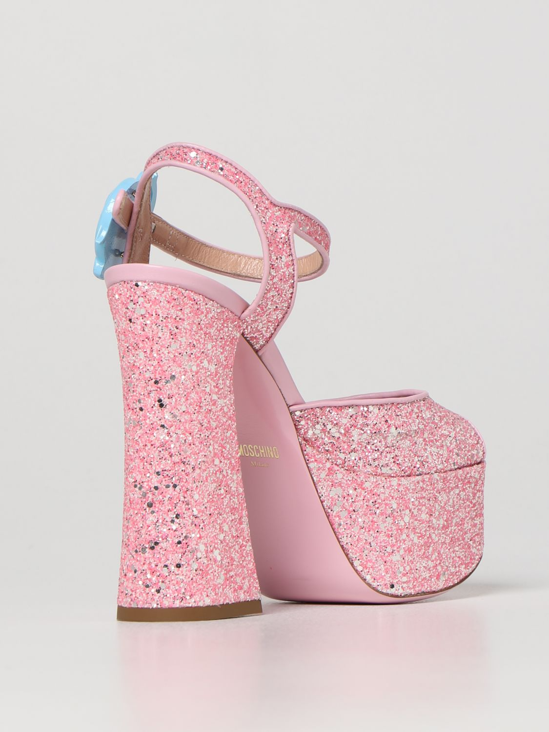 Giày Cao Gót Moschino High Glitter Platform 'Pink' MA1611EC0EMJN600 - Ảnh 4
