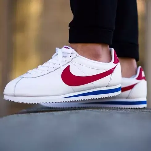 Giày Nike Cortez Basic Leather OG 'Forrest Gump' 882254-164 - Ảnh 4