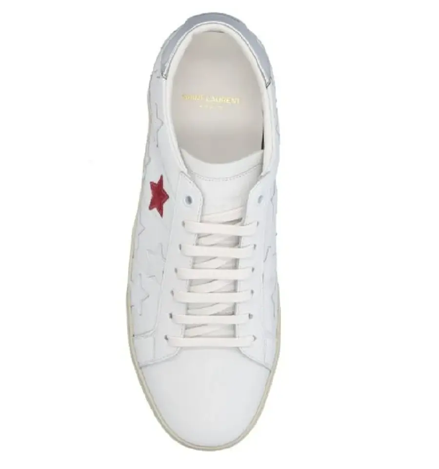 Giày Saint Laurent white rubber sneakers 59254100ND09017 - Ảnh 3