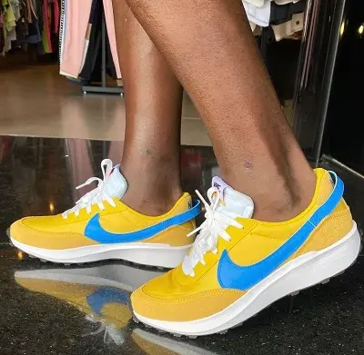 Giày Nike Waffle Debut 'Vivid Sulfur Light Photo Blue' DH9522-700 - Ảnh 3