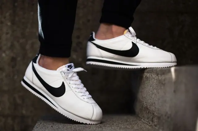 Giày Nike Cortez Leather OG 'White Black' 904764-102 - Ảnh 5