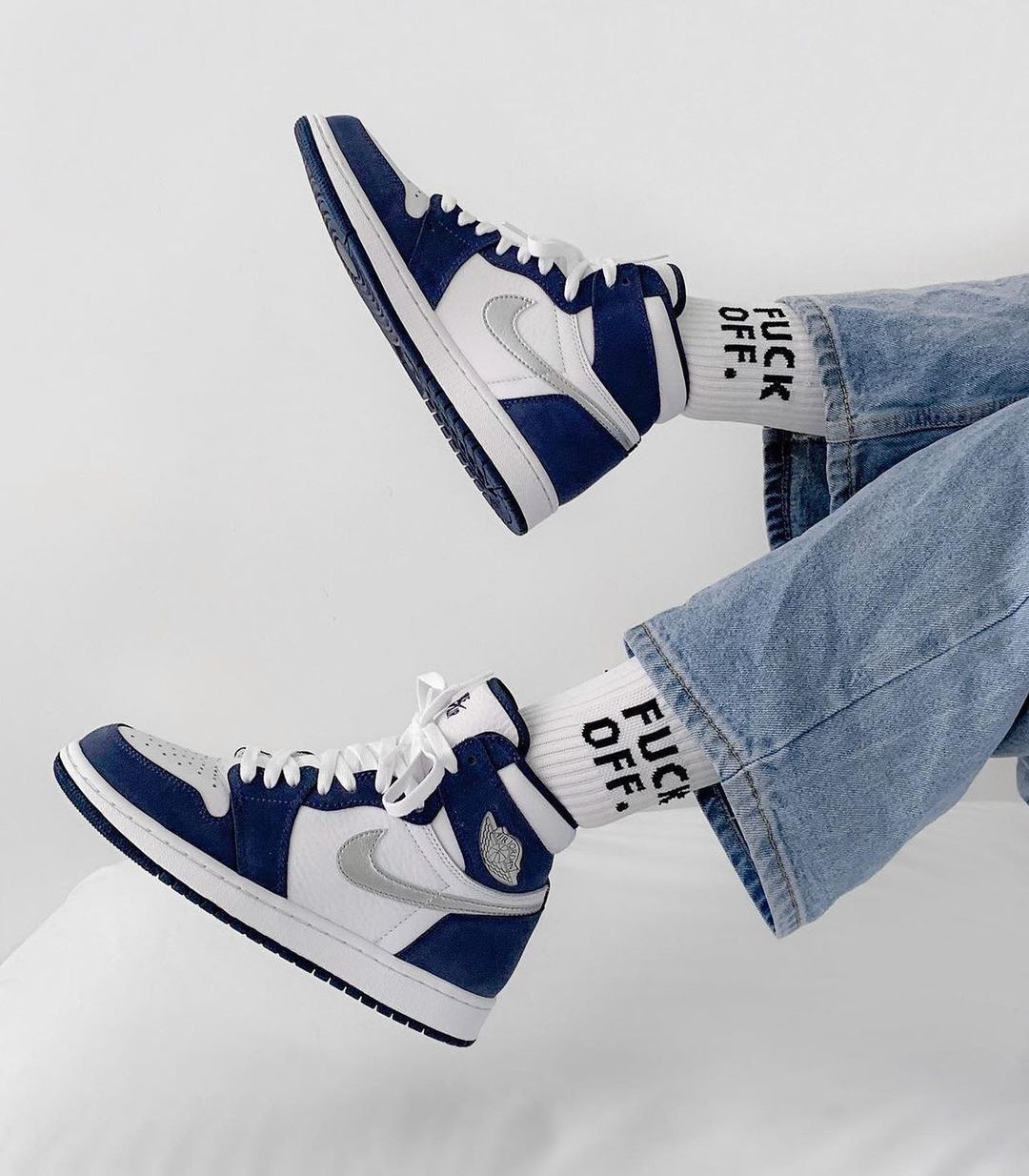 Giày Nike Air Jordan 1 Retro High co.JP 'Midnight Navy' 2020 DC1788-100 - Ảnh 4