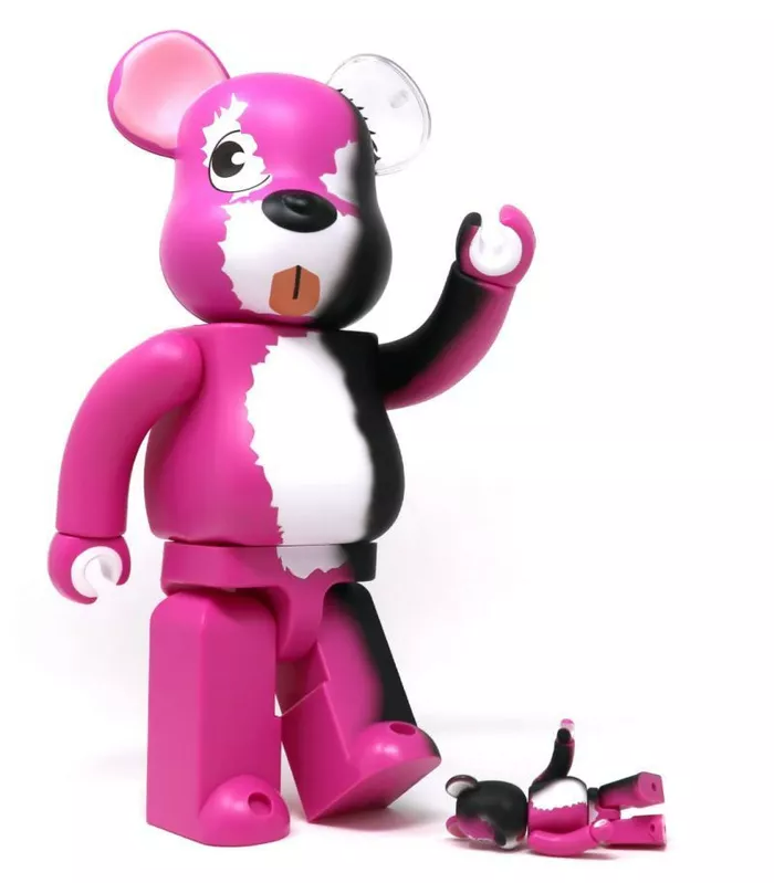 Mô Hình Bearbrick Breaking Bad Pink Bear 1000% - Ảnh 2