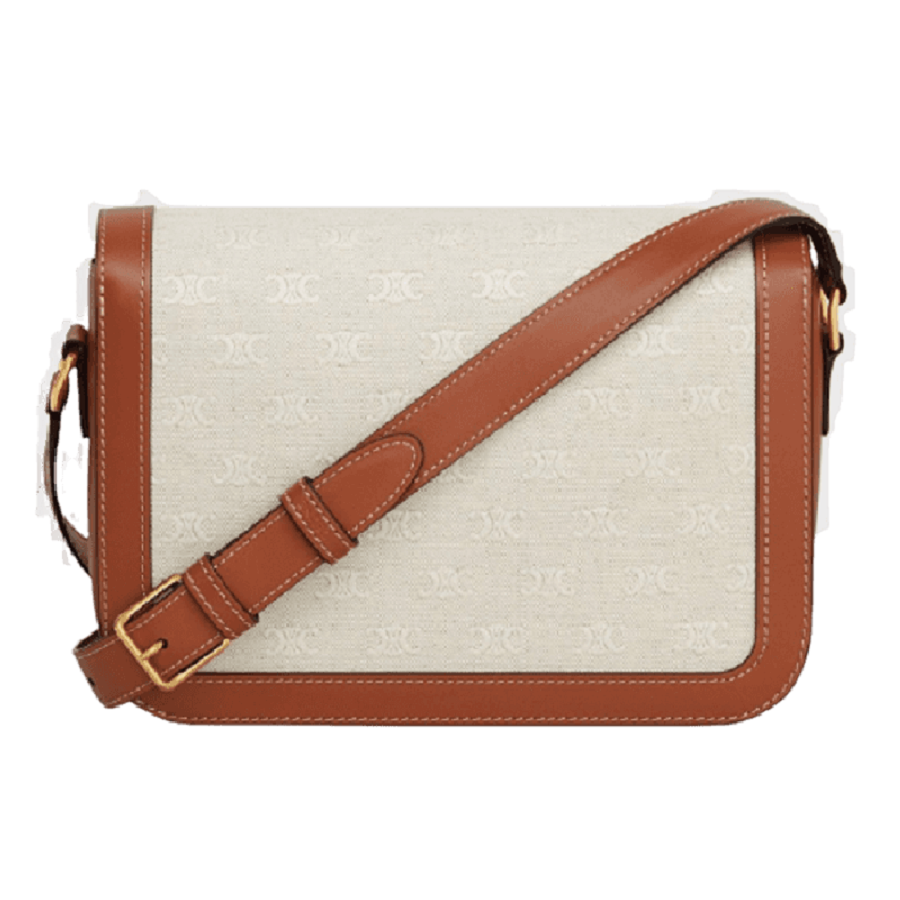 Túi Celine Classique Triomphe Calfskin 'Natural Tan' 191242FDT-02NT-1 - Ảnh 5