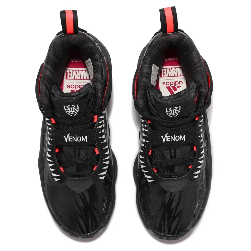 Giày Adidas Marvel x D.O.N. Issue #3 J 'Venom Carnage Carbon Signal Pink' GZ5495 - Ảnh 3