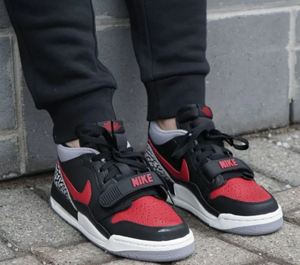 Giày Nike Jordan Legacy 312 Low GS 'Bred Cement' CD9054-006 - Ảnh 4
