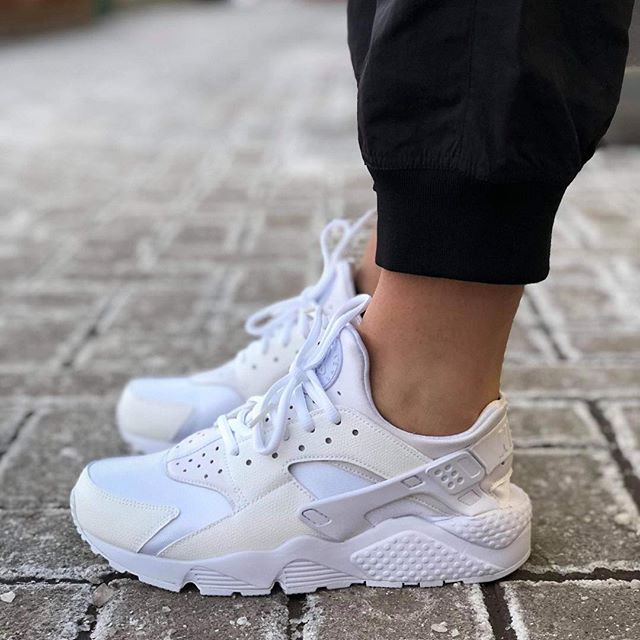 Giày Nike Wmns Air Huarache Run 'Tripple White' 634835-108 - Ảnh 3