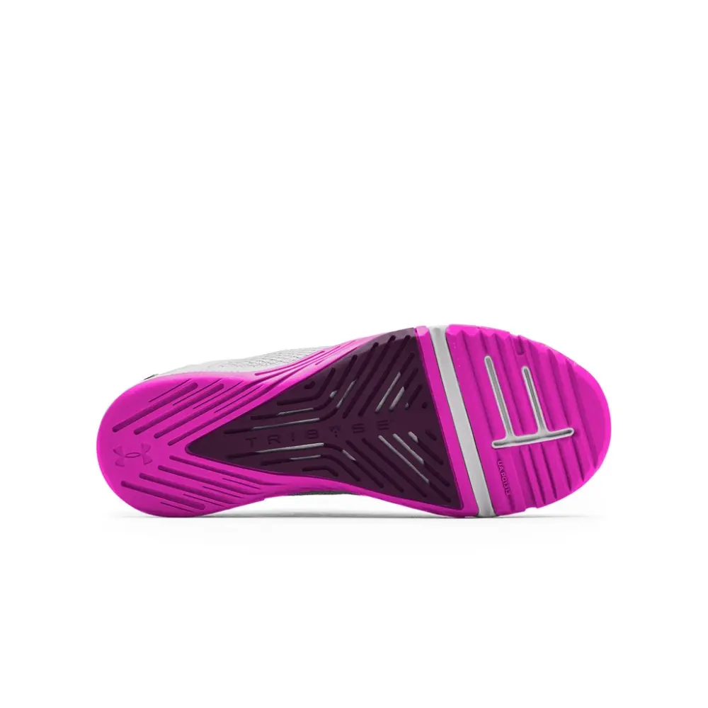 Giày Under Armour Tribase Reign 3 'Grey Purple' 3023699-100 - Ảnh 4