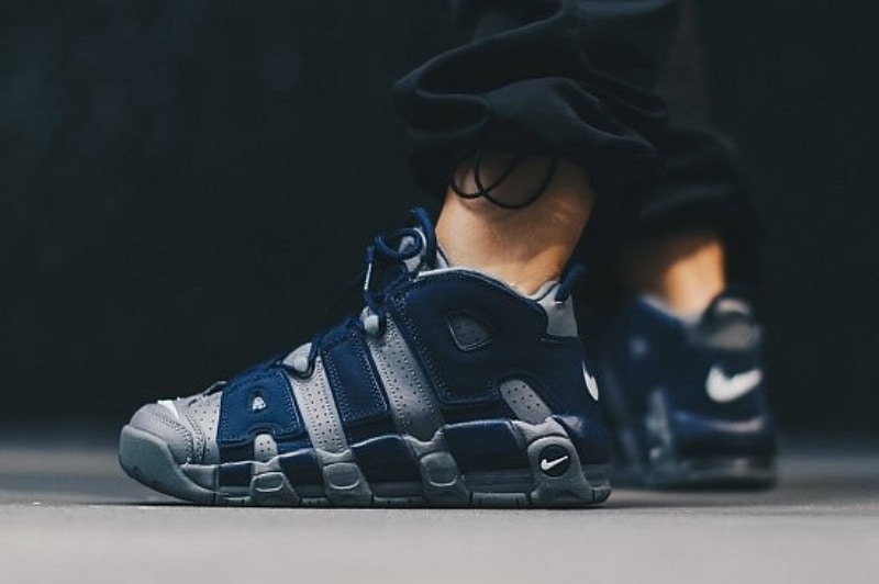 Giày Nike Air More Uptempo GS 'Georgetown Hoyas' 415082-009 - Ảnh 2