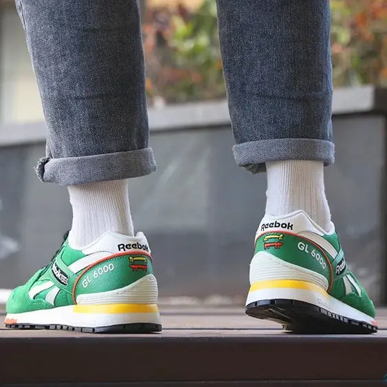 Giày Reebok Keith Haring GL 6000 'Dog and Human Heel Print' GZ1460 - Ảnh 5