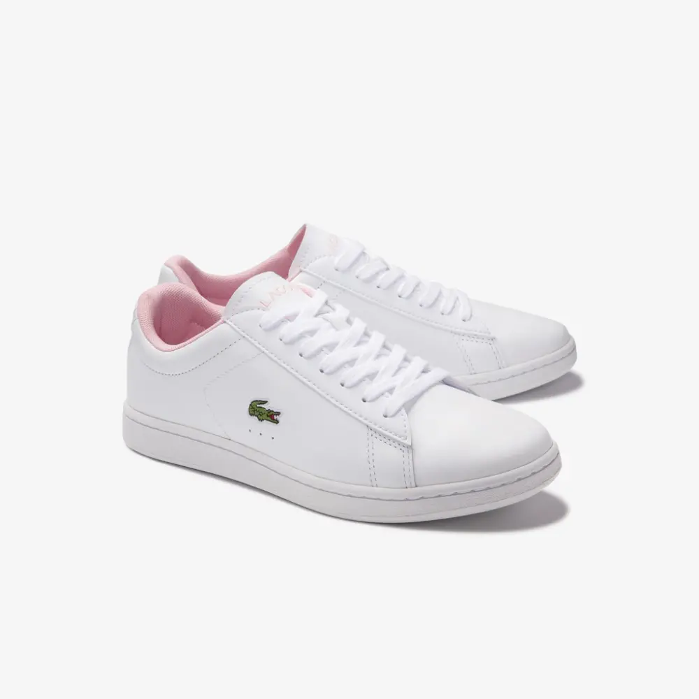 Giày Lacoste Carnaby Evo Leather and Synthetic Sneakers 'White Pink' 740SFA0037-1Y9 - Ảnh 3