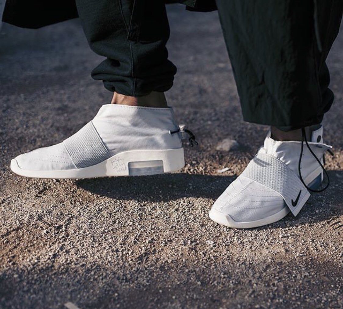 Giày Nike Air Fear Of God Moccasin Pure Platinum AT8086-001 - Ảnh 4