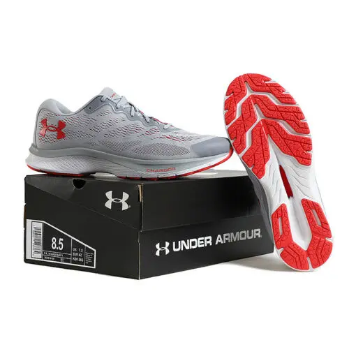 Giày Under Armour Charged Bandit 6 'Mod Grey Versa Red' 3023019-104 - Ảnh 3
