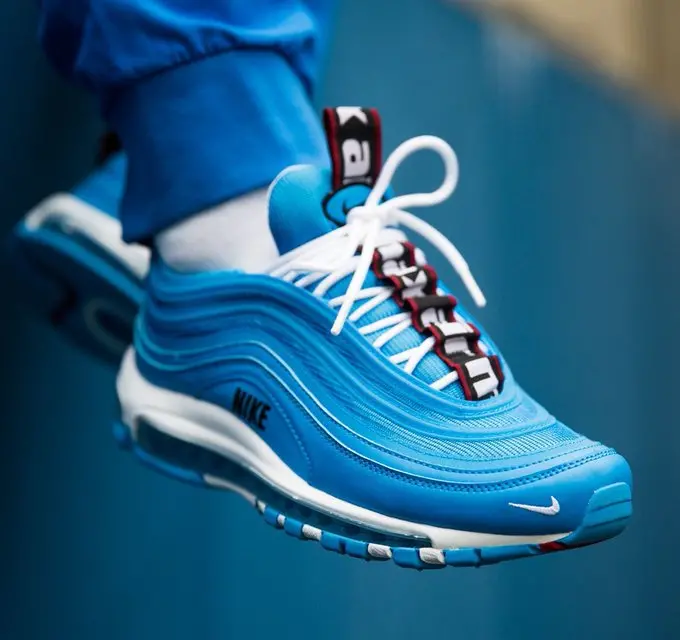 Alternative view of Giày Nike Air Max 97 Premium 'Blue Hero' AV3180-400