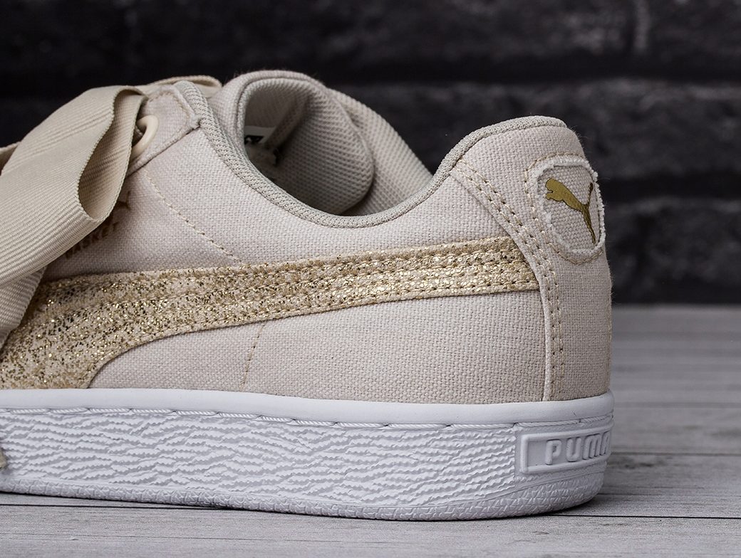 Giày Puma Basket Heart Canvas 366495-01 - Ảnh 8