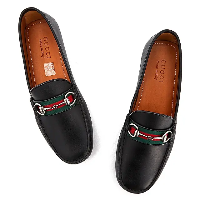 Alternative view of Giày Gucci Leather Loafers Moccasins Black 450892-A9L60-1098