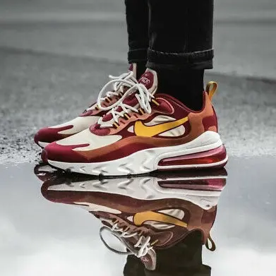 Alternative view of Giày Nike Air Max 270 React 'Noble Red Team Gold' AO4971-601