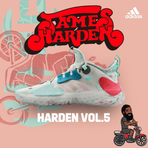 Alternative view of Giày Adidas Harden Vol. 5 Futurenatural 'Multicolor' FZ4405