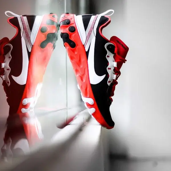 Alternative view of Giày Nike React Element 55 Black White Red Orbit CQ9705-001