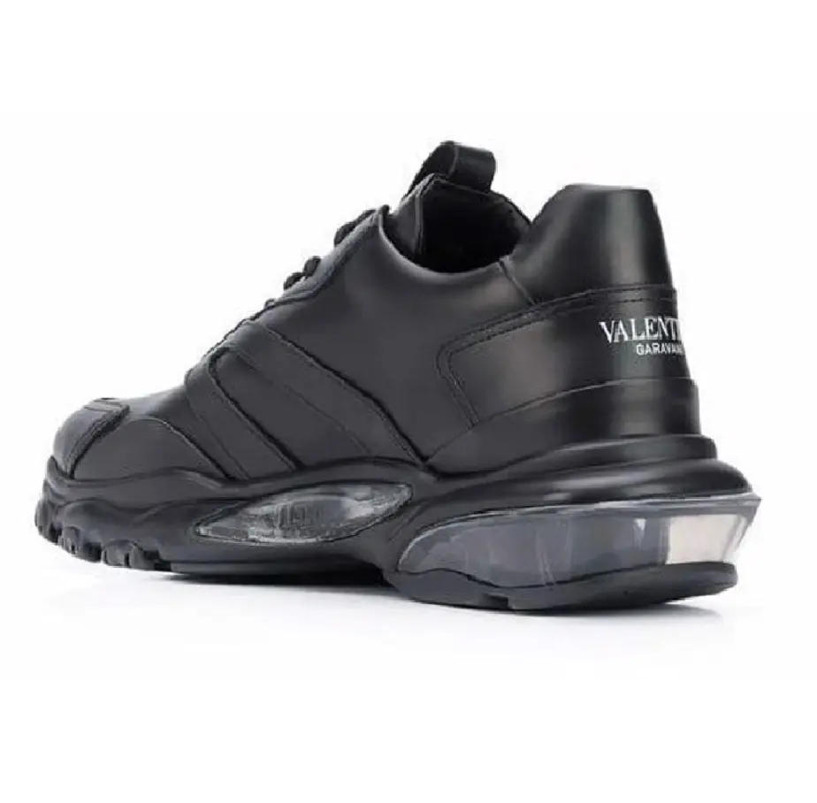 Giày Valentino Black Leather Sneakers TY0S0B05EAJ0NI - Ảnh 6