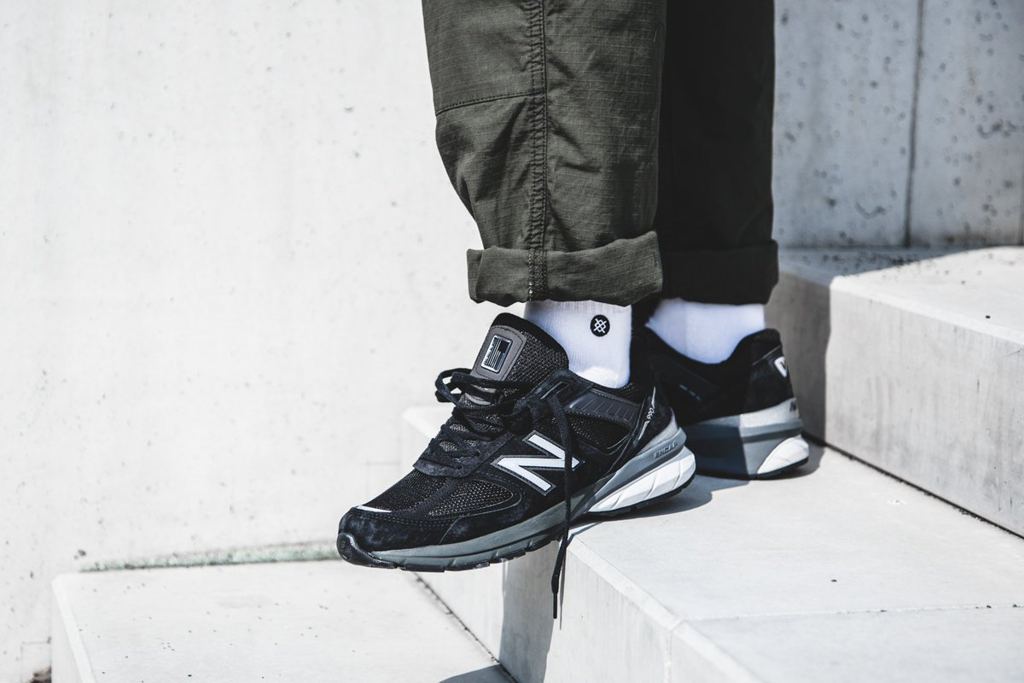 Giày New Balance 990v5 Made In USA 'Black' M990BK5 - Ảnh 4