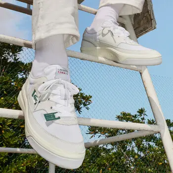 Giày Lacoste Men's G80 OG Leather and Textile Sneakers 39SMA0085-03A - Ảnh 5