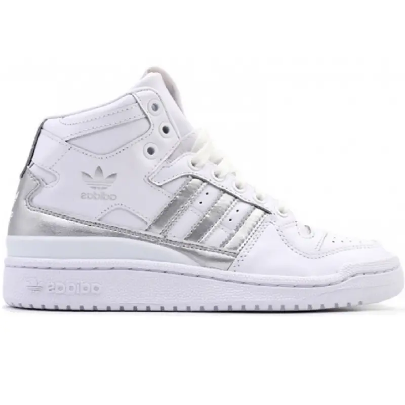 Giày Adidas Forum Mid Refined White Metallic Silver D98182