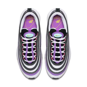 Alternative view of Giày Nike Air Max 97 'White Dynamic Yellow Violet' 921826-106