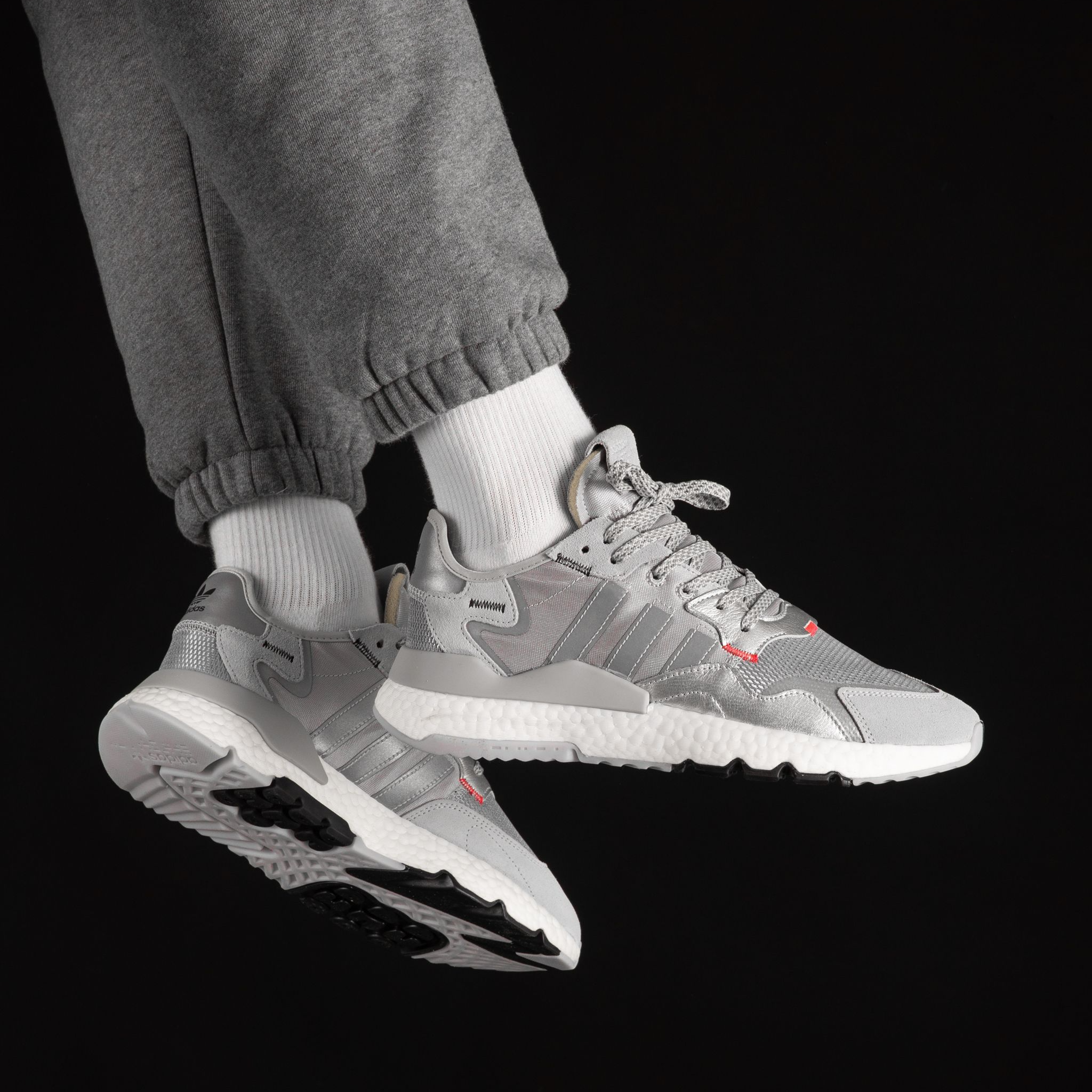 Giày Adidas Nite Jogger 'Silver Metallic' EE5851 - Ảnh 2