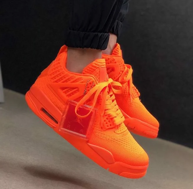 Giày Nike Air Jordan 4 Flyknit 'Total Orange' AQ3559-800 - Ảnh 8
