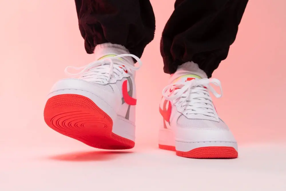 Giày Nike Air Force 1 Low 'Transparent White Crimson' CI0060-102 - Ảnh 4