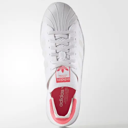 Giày Adidas Wmns Superstar 80s Primeknit 'White Solar Pink' BB5095 - Ảnh 4