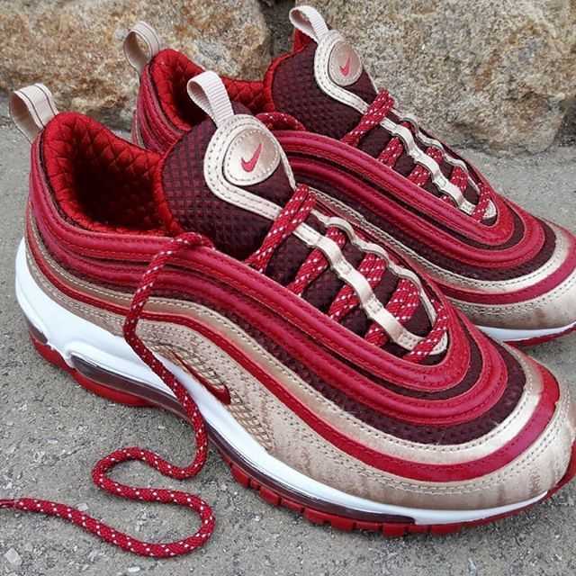 Giày Nike Air Max 97 QS GS 'Noble Red' BQ4429-600 - Ảnh 2