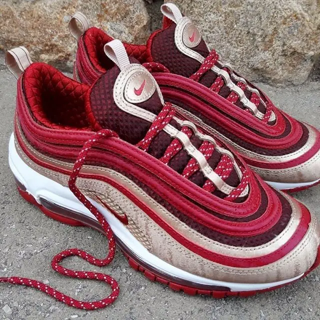 Alternative view of Giày Nike Air Max 97 QS GS 'Noble Red' BQ4429-600