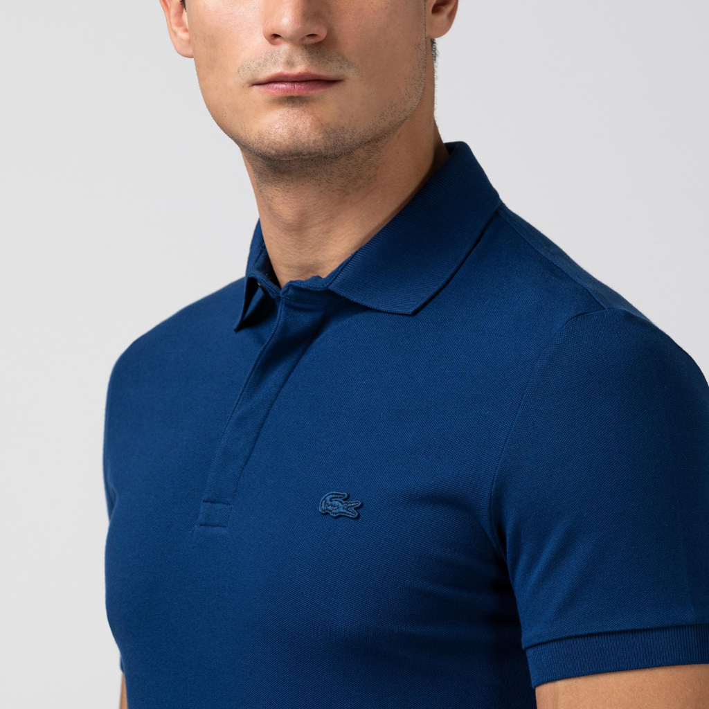 Áo Lacoste Paris Polo Shirt Regular Fit 'Blue' PH5522-HBM - Ảnh 4