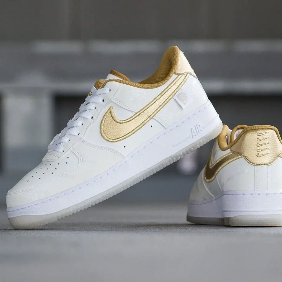 Giày Nike Air Force 1 Low Worldwide Katakana 'Gold' DA1343-170 - Ảnh 5