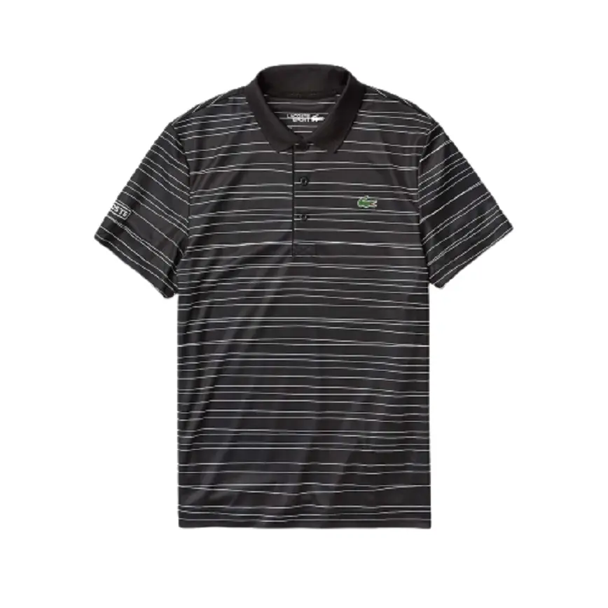 Áo Lacoste Polo Tennis Pique Black White HJS DH8481-00-HJS